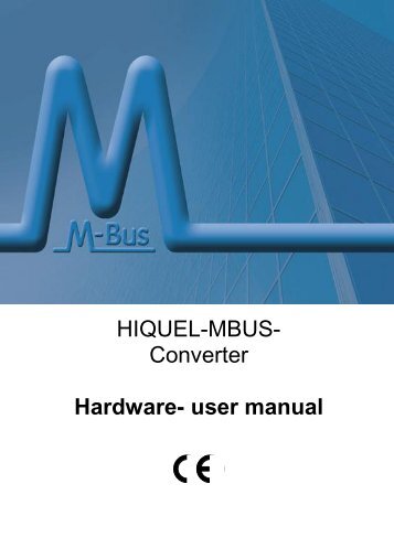 HIQUEL-MBUS- Converter Hardware- user manual