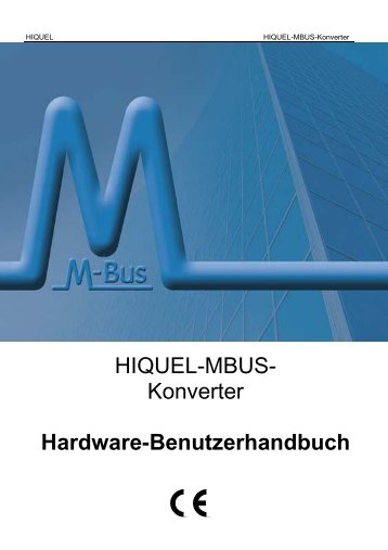 HIQUEL-MBUS- Konverter Hardware-Benutzerhandbuch