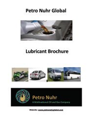 Petro Nuhr Global Lubricant Brochure 