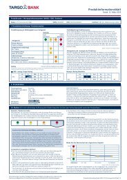 Produktinformationen - Targobank