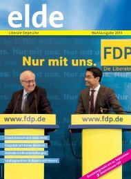 Liberale Depesche Wahlausgabe 2013 - Elde Online