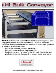 The Hi Bulk Conveyor is an âEn Masseâ - Hi Roller Enclosed Belt ...