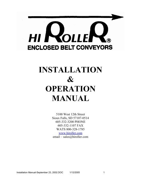 hi roller conveyor