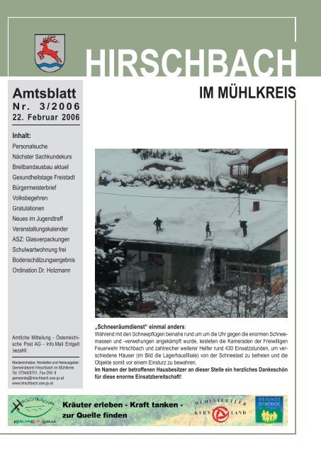 Datei herunterladen - .PDF - Hirschbach - Land OberÃ¶sterreich