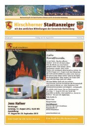 Ausgabe Nr. 33 vom 16. August 2013 - Hirschhorn