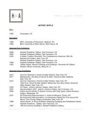 CV/Bibliography PDF - Hirschl & Adler Galleries