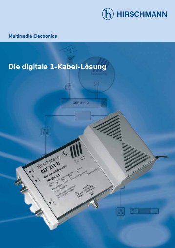 Die digitale 1-Kabel-Lösung