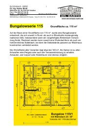 Bungalow 115V1 - Blockhaus Barth