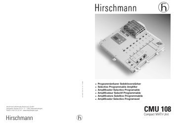 CMU 108 HIRSCHMANN (16 p⁄g)