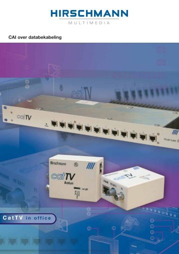 CatTV brochure Nederlandstalig 2-1 - Hirschmann Multimedia