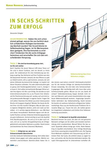 6 Thesen erfolgreichen Selbstmarketing - www ...