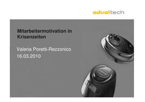 Mitarbeitermotivation in Krisenzeiten Valeria Poretti-Rezzonico ...
