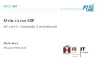 FIS Informationssysteme und Consulting GmbH - HIS-Tagung