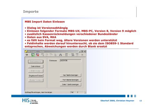 Neuerungen in FSV Modul MBS