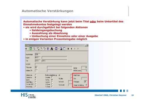 Neuerungen in FSV Modul MBS