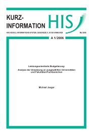 Leistungsorientierte Budgetierung - Hochschul-Informations-System ...