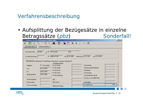 Zusammenspiel SVA/Fibu - Hochschul-Informations-System GmbH