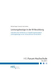 HIS:Forum Hochschule 16/2011 - Hochschul-Informations-System ...