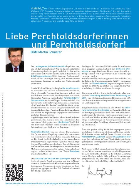 rundschau - Bürgermeister Zeitung