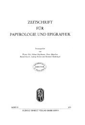 ZEITSCHRIFT FUR PAPYROLOGIE UND EPIGRAPHIK - HiSoMA