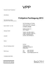 Programm Fachtagung - VPP