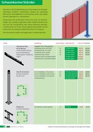 Schwenkarme/Ständer - SINOtec GmbH