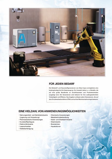 Stickstoff- und Sauerstoffgeneratoren - Atlas Copco