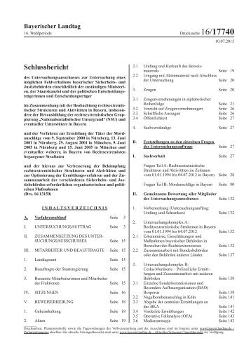 Schlussbericht (Drs. 16/17740) - Bayerischer Landtag