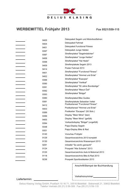 AKTION jUnGE hEldEn 2013 - Delius Klasing