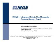 IPUMS â Integrated Public Use Microdata Country Report: Brazil