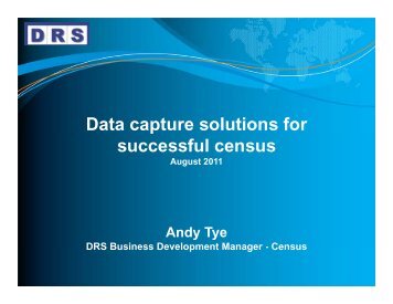 Data capture solutions for p successful census