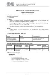 BA Geschichte Bachelor Abschlussarbeit - Histdata.uni-halle.de