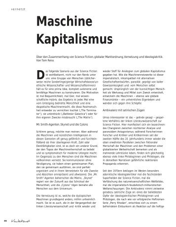 Maschine Kapitalismus - Hinterland Magazin