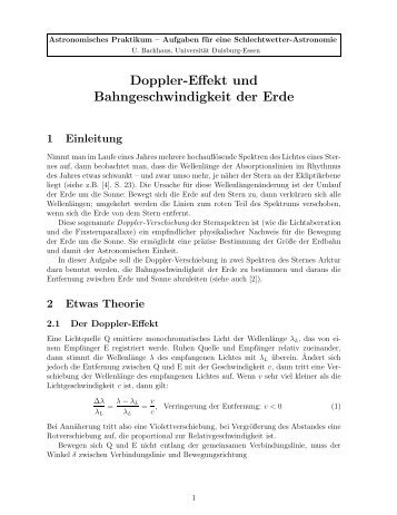 ohne Lösung - Didaktik der Physik - Universität Duisburg-Essen