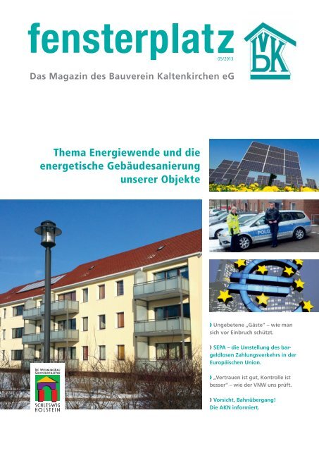 Ausgabe 5/2013 PDF (~ 10MB) im neuen Fenster öffnen - Bauverein ...