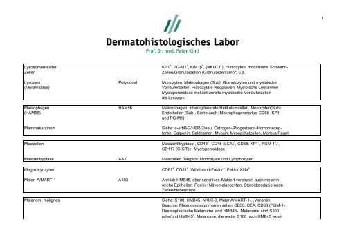 Download Ãbersicht Immunhistologische Techniken 120 kb