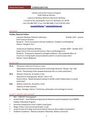 Curriculum Vitae (pdf) - Earth Sciences Division - Lawrence ...