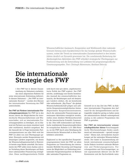 FWF info-Magazin #86 (3/2013)