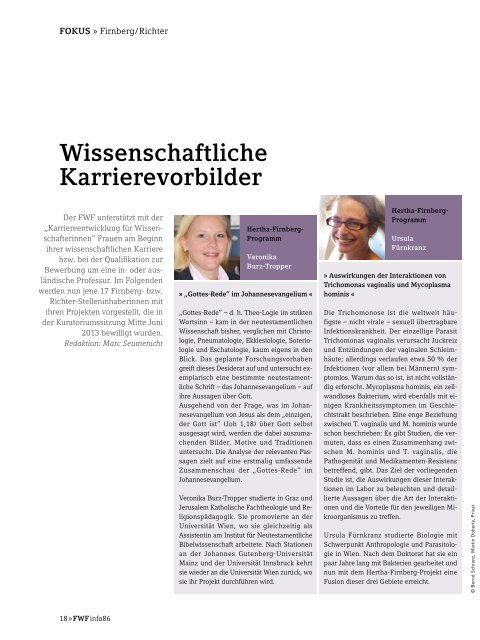 FWF info-Magazin #86 (3/2013)