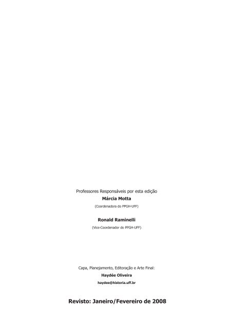Manual 2008 - Ãrea de HistÃ³ria - UFF
