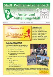 Amtsblatt September 2013 - Stadt Wolframs-Eschenbach