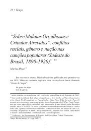 Sobre Mulatas Orgulhosas e Crioulos Atrevidos - Ãrea de HistÃ³ria