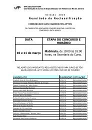 Resultado da ReclassificaÃ§Ã£o - UFF