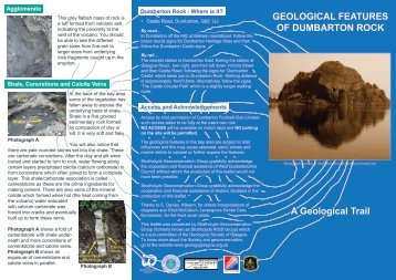 Geological Features of Dumbarton Rock - A ... - Historic Scotland