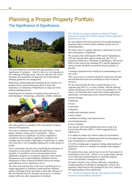 NTS Report 4 Aug 2010 - National Trust for Scotland
