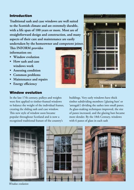Inform Guide - Maintaining Sash and Case ... - Historic Scotland