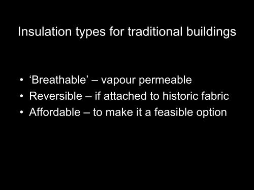 11. Further Options for Building Fabric Upgrades - Historic Scotland