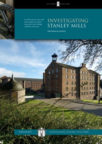 Investigating - Stanley Mills - Historic Scotland