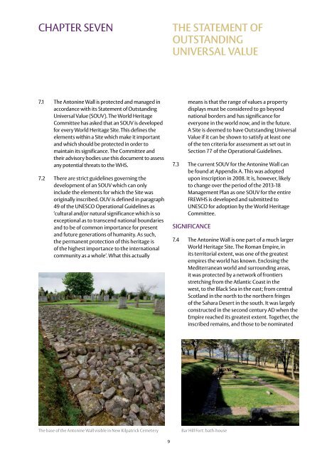 The Antonine Wall Management Plan 2013-18 - Glasgow City Council