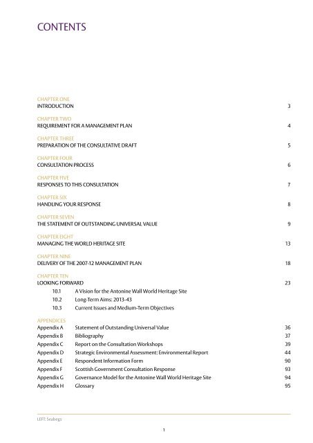 The Antonine Wall Management Plan 2013-18 - Glasgow City Council